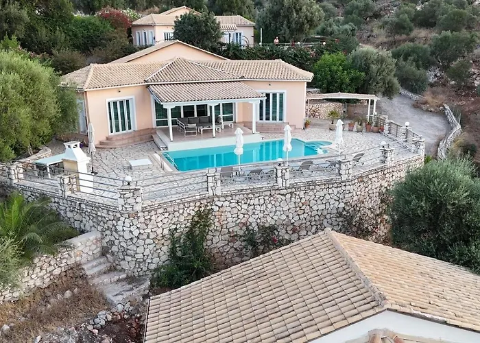 빌라 Olivia Panoramic Sea View Lefkáda